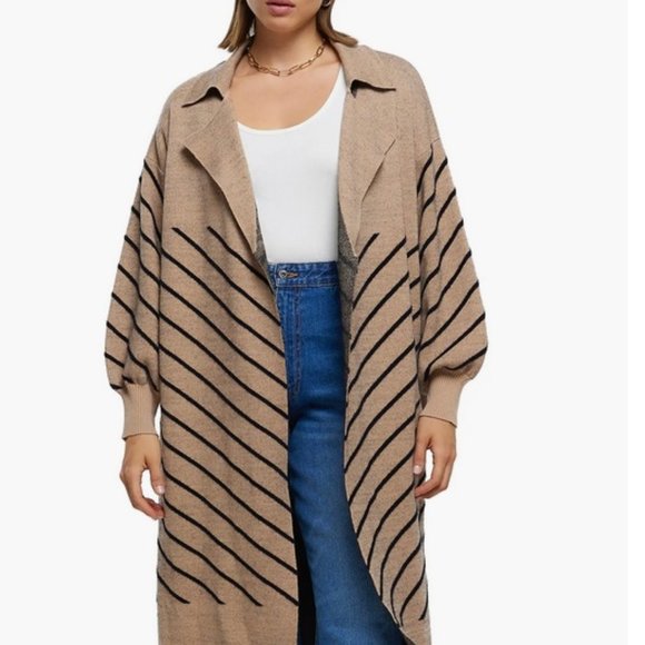 River Island Open Front Maxi Cardigan - Picture 1 of 4